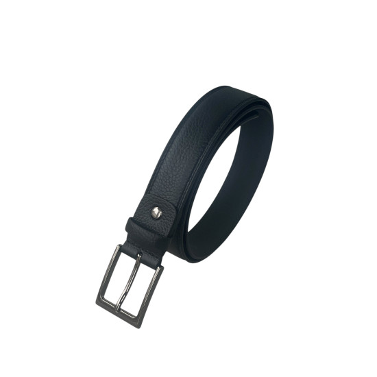 Мъжки елегантен колан 350355311 046 01 Черен-3,5 см