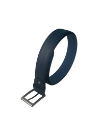 Мъжки елегантен колан 350355311 046 08 Тъмно син-3,5 см