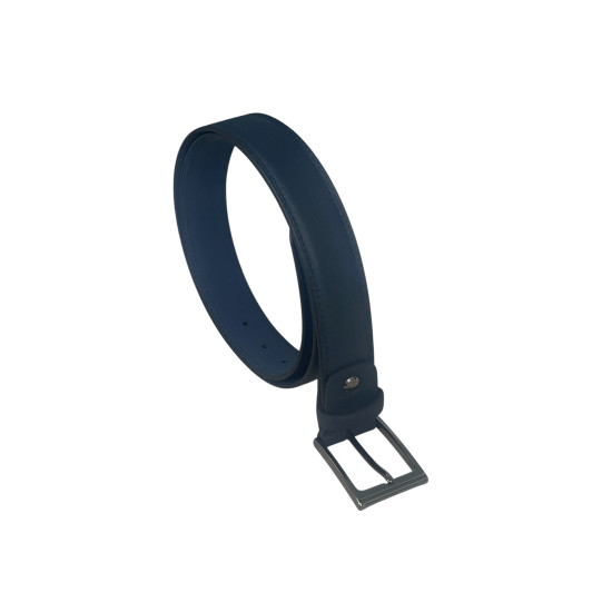 Мъжки елегантен колан 350355311 046 08 Тъмно син-3,5 см