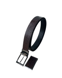 Двулицев Елегантен Колан 350411102-3,5 см с две катарами