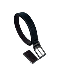 Двулицев Елегантен Колан 350411102-3,5 см с две катарами