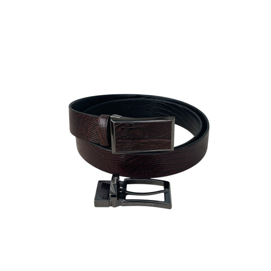 Двулицев Елегантен Колан 350411102-3,5 см с две катарами