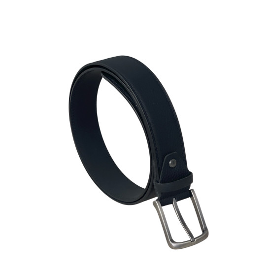 Мъжки спортно елегантен колан 40140011 046 01 Черен - 4 см