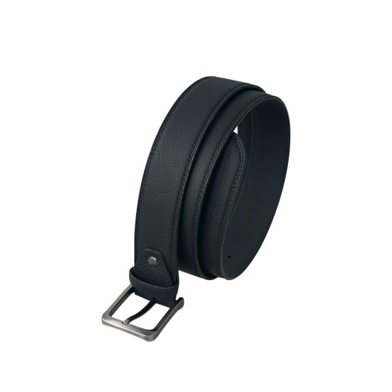 Мъжки спортно елегантен колан 40140011 046 01 Черен - 4 см