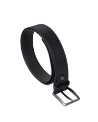 Мъжки спортно елегантен колан 40140011 046 02 Тъмно кафяв-4 см