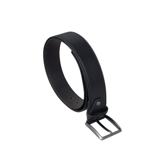 Мъжки спортно елегантен колан 40140011 046 02 Тъмно кафяв-4 см