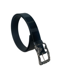 Мъжки Спортен Колан 402600 01-4 см Черен лак