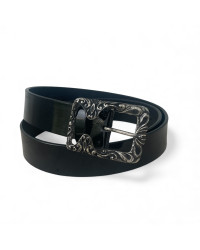 Мъжки Спортен Колан 402600 01-4 см Черен лак